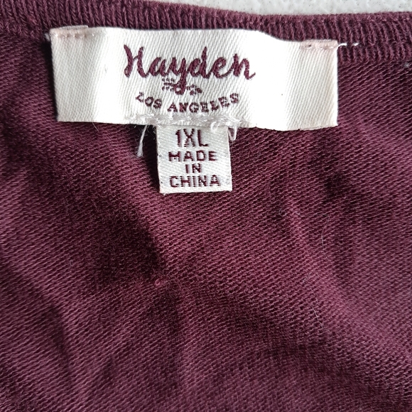 Hayden Los Angeles Lace Bell Sleeve Tunic Dress Plus - Picture 3 of 5